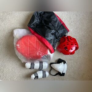 Kids Red and Black Martial Arts Sparring Gear Set - Brand New with storage bag